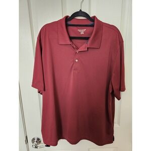 Amazon Essentials Regular Men's Maroon Golf Polo Collared Shirt, Size XL